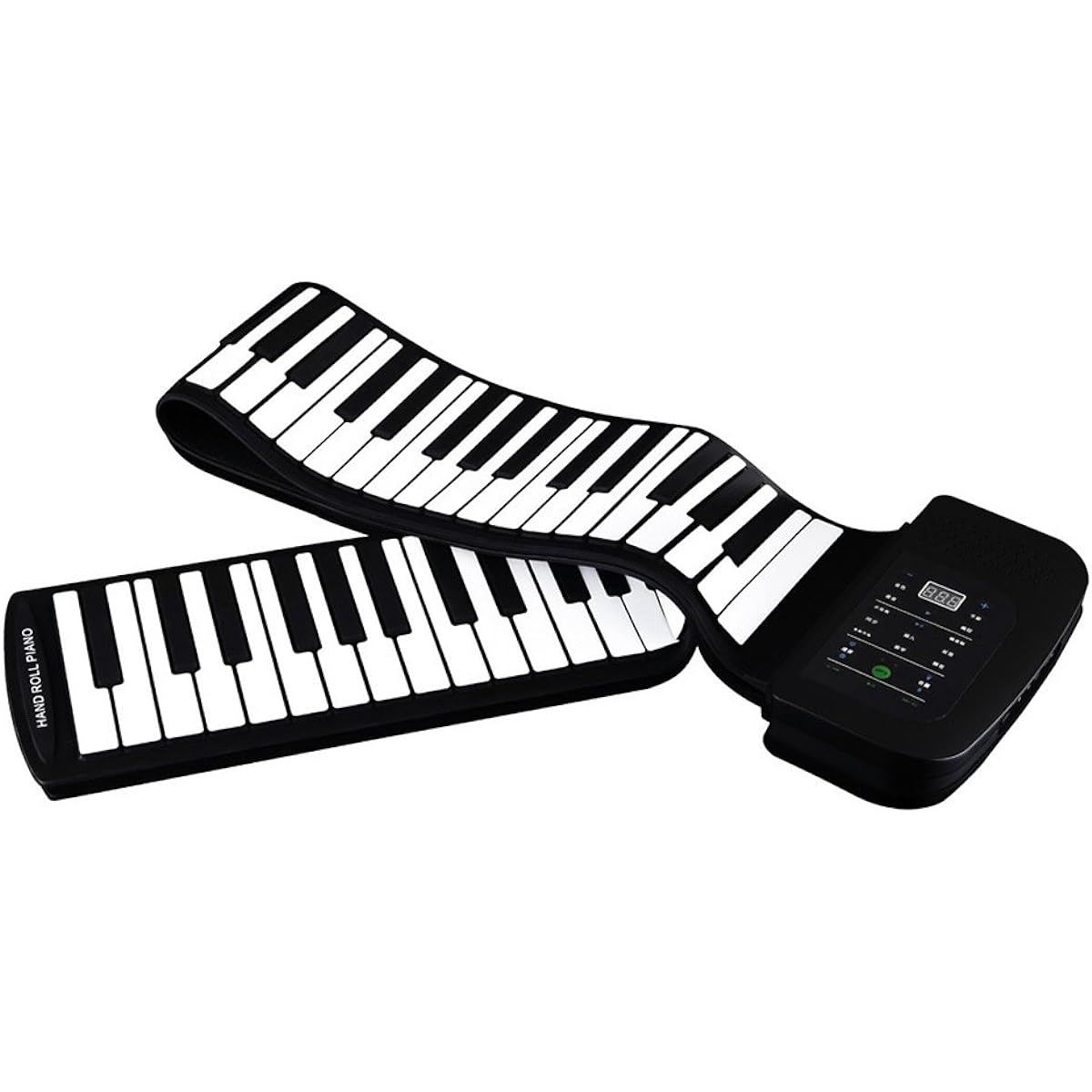 Portable 88 Key Keyboard Piano, Silicone Flexible Roll-up Piano Folding Keyboard Hand-painted Piano, Battery Sustain Pedal, Beginners, Beginners to Practice Piano
