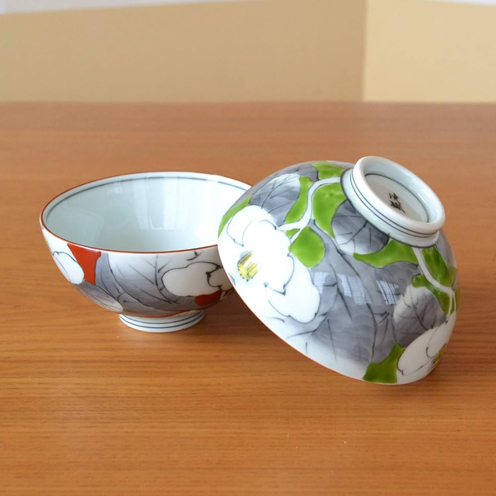 Couple's Tea Bowl Present Pair Gift Boxed Stylish Arita Ware Rice Bowl Yuka Made in Japan