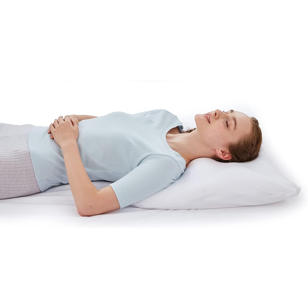MOGU Pillow, Shoulder Pillow, Bead Pillow, Sleeping Pillow, Suitable for Back and Side Positions, Made in Japan, Comes with a Pillow Cover to Lighten Your Shoulders (W60 x D60 x H3, 10cm), Gray