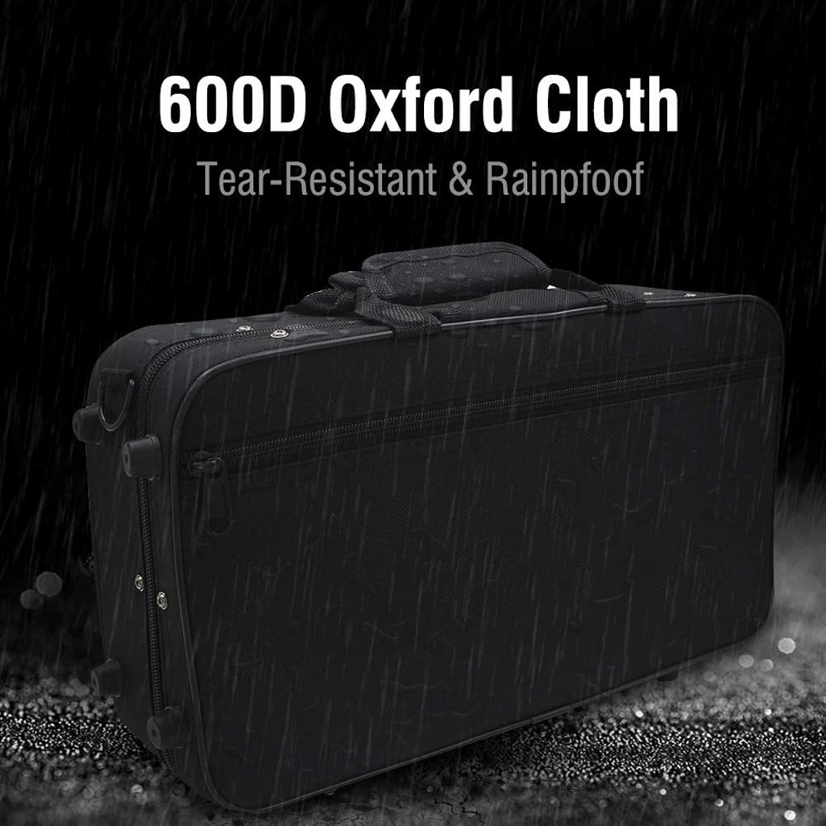 Clarinet Case Clarinet Gig Bag Waterproof Oxford Fabric Clarinet Storage Bag with Detachable Adjustable Strap