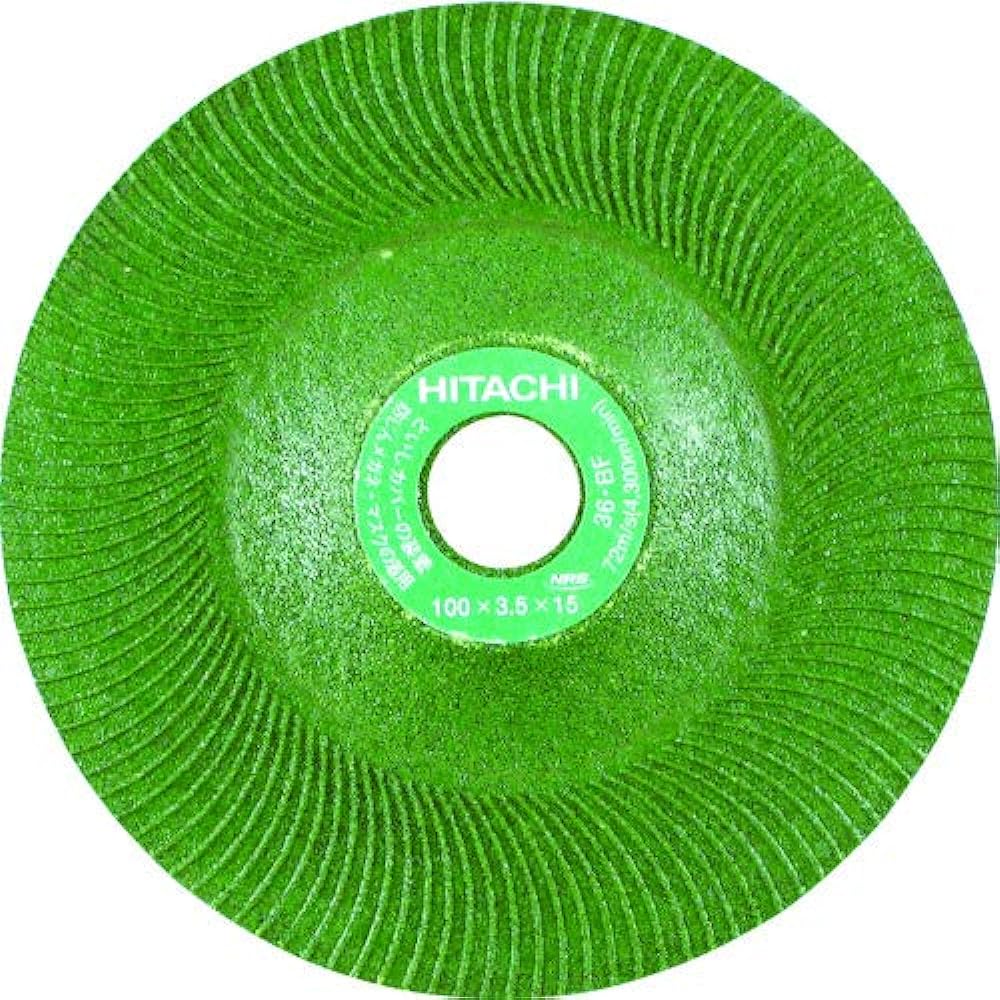 HiKOKI Resinoid Flexible Whetstone 180mm x Thickness 3.7mm x Hole Diameter 22mm Particle Size 36 10 Pieces 0030-9460