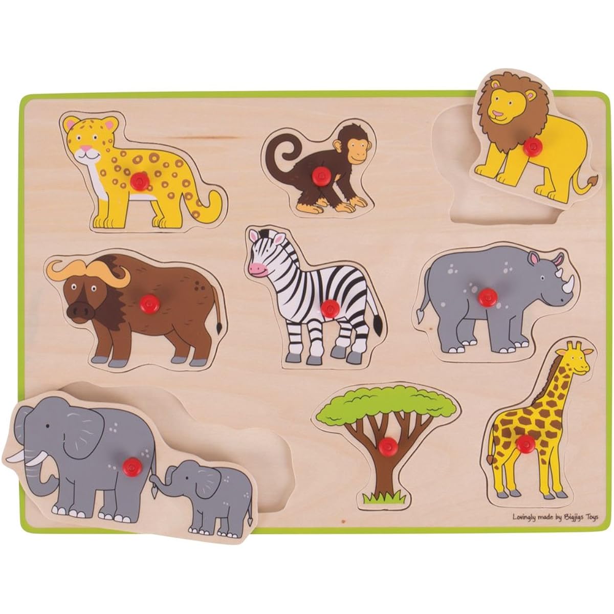 Bigjigs Toys Chunky Lift Out Puzzle - Safari