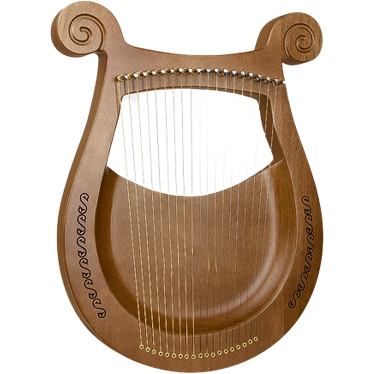 WowZza Harp 19 Notes Lyre 16 String Harp Stringed Instrument for Beginners and Adults Lyre Harp/19 Strings