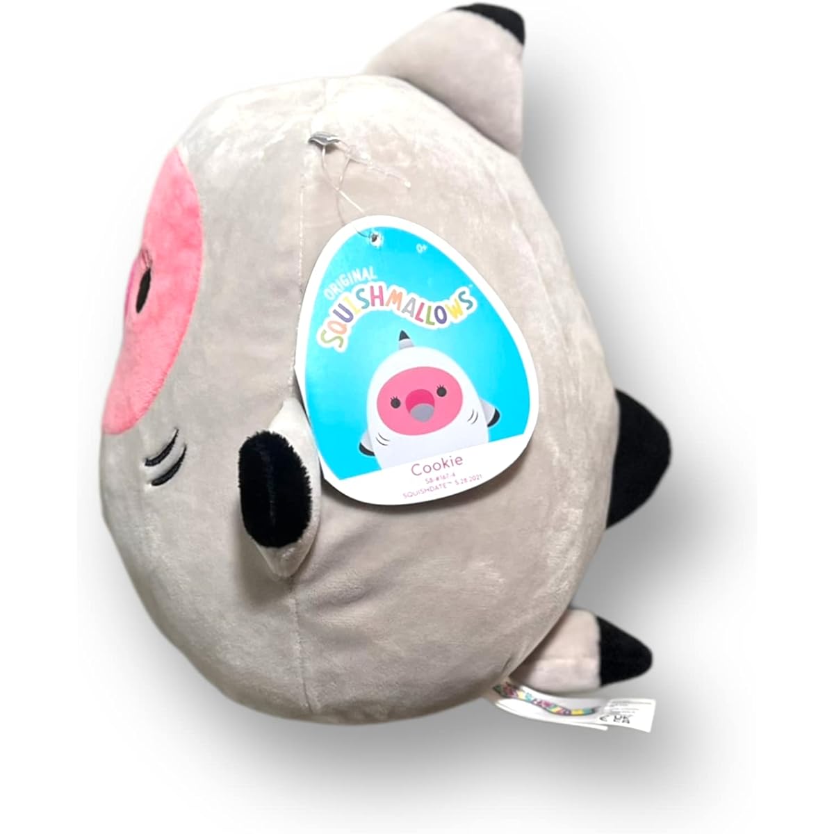 Squishmallow 8" Cookie Flamingo in Gordon Shark Costume - Add Cookie and her costume squad to your stuffed animals (Squishmallow Cookie Flamingo in Gordon Shark Costume)