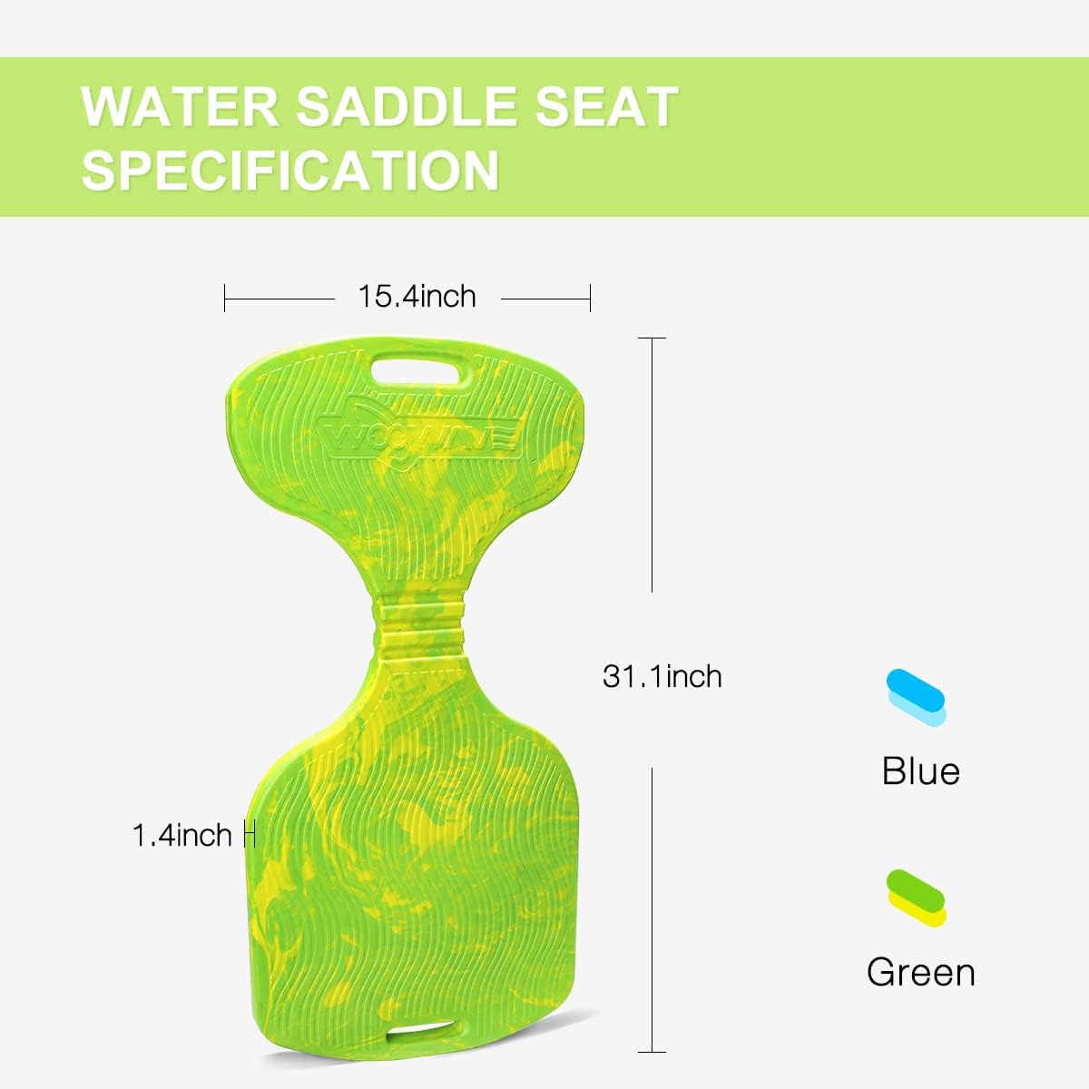 WOOWAVE Premium Water Saddle Float for Adults and Kids, EVA Foam Saddle Seat for Pool Swimming Floating