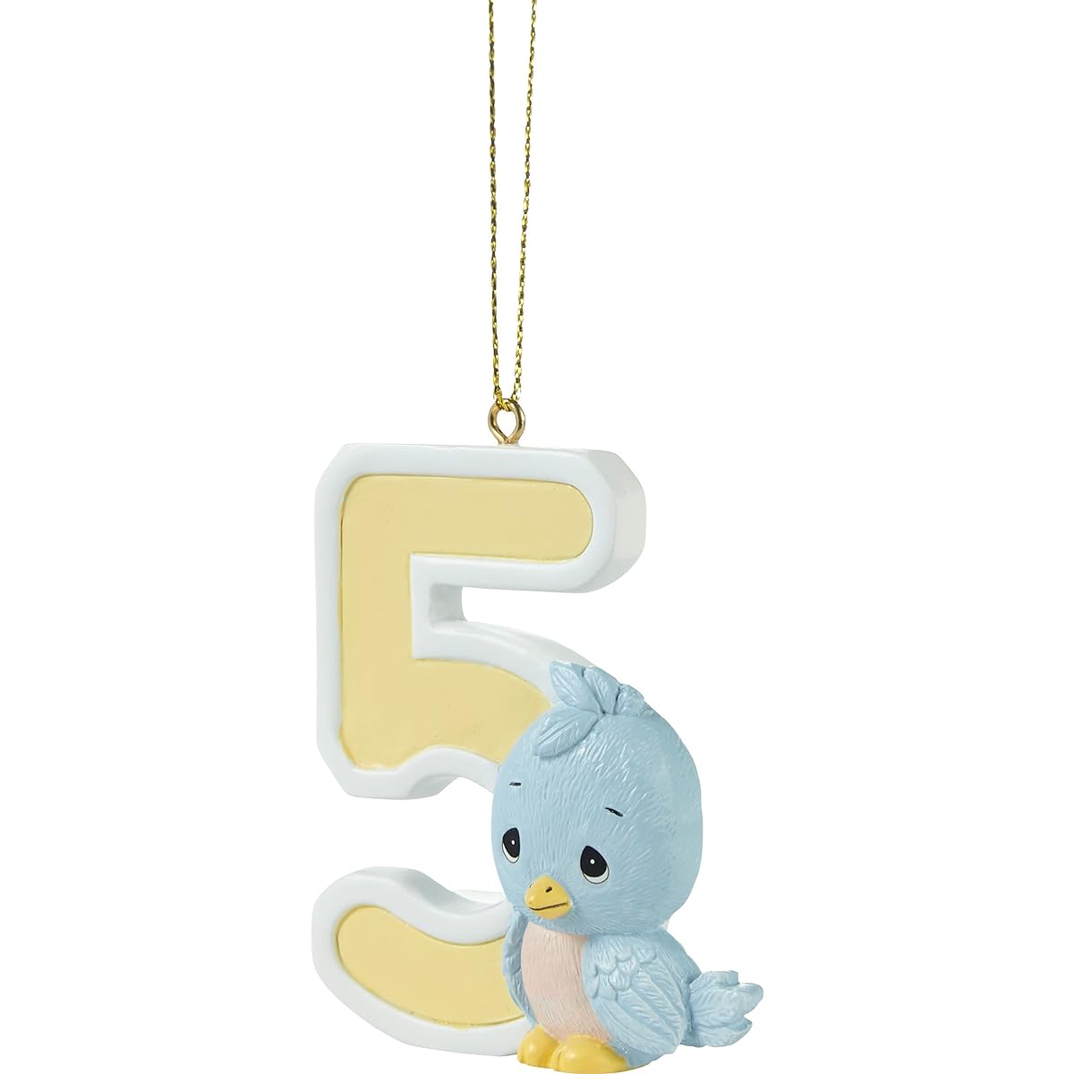 Precious Moments Ornaments - This Year You're Five Resin Ornaments, Christmas Tree Decorations, Holiday Gifts, Hand Painted