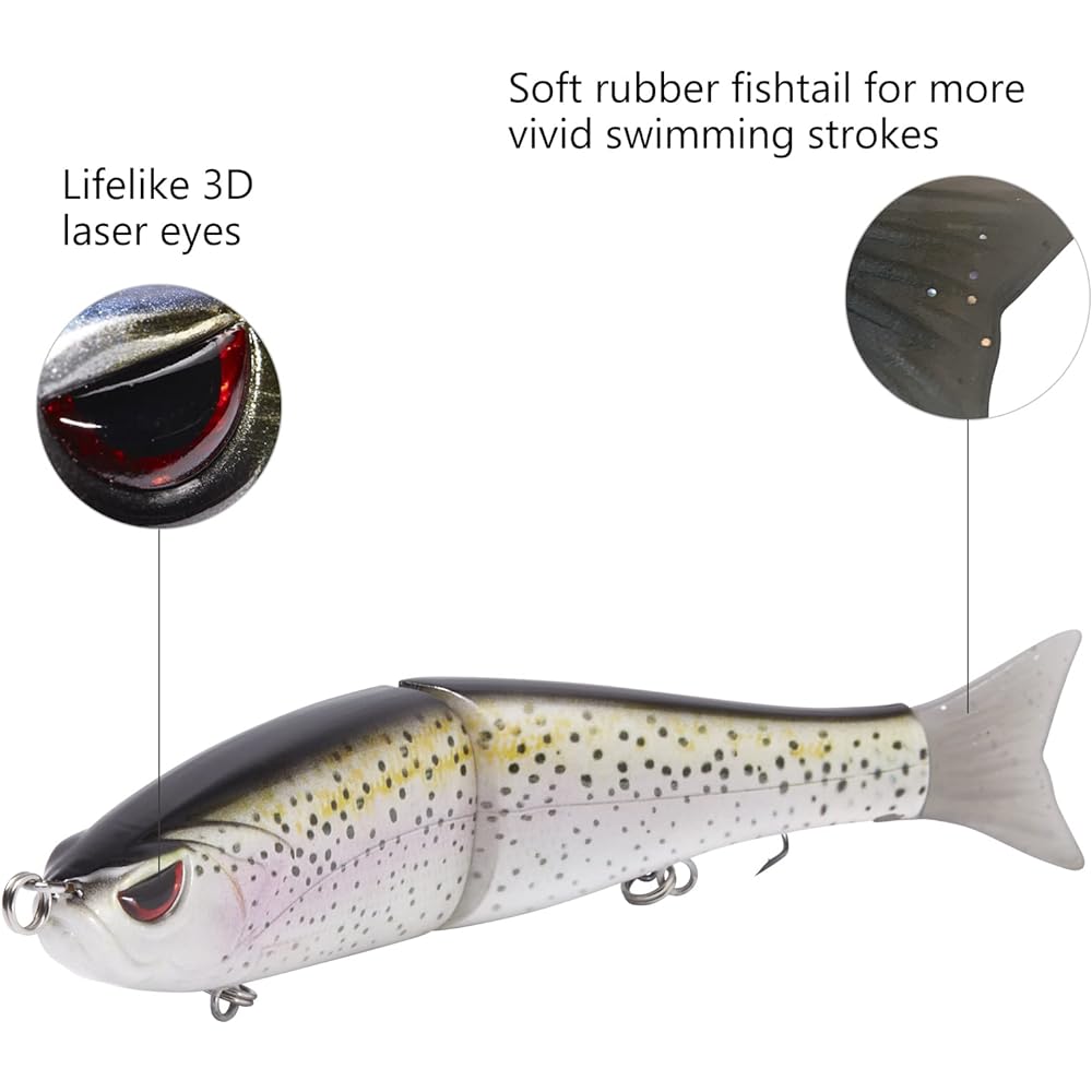 Bassdash Lure Bass Fishing Seabass Fishing Big Bait 7inch/4.5inch Hard Lure Fishing Bait (Glide bait)