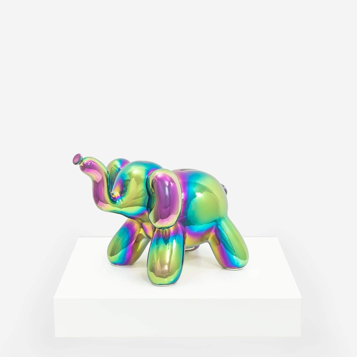 Made By Humans Balloon Money Bank - Baby Elephant - Unique Piggy Bank Gift for Cool Kids and Adults (Rainbow)