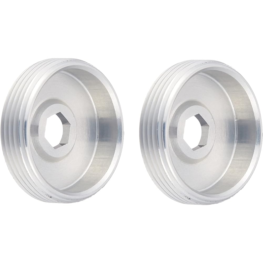 Sugino CNS Aluminum Crank Cap Without Bolts Silver (Pair of 2)