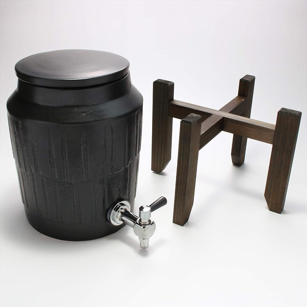 Hasenen i-server (with wooden stand) 2L black glaze NSU-64