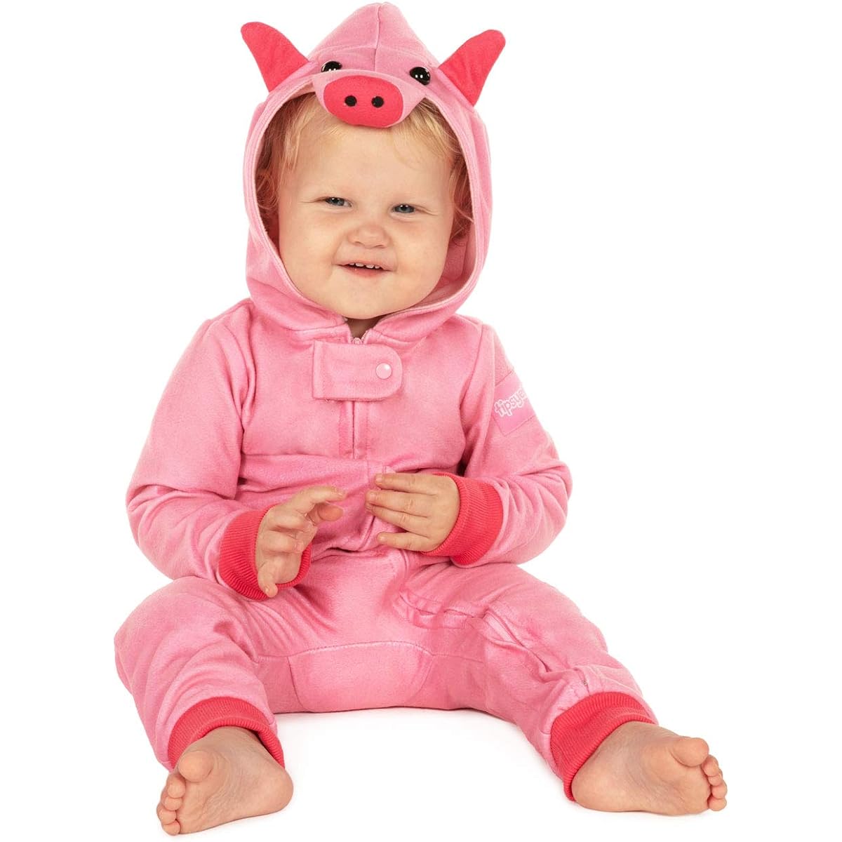 Tipsy Elves Baby Pig Halloween Costume for Toddlers - Unisex Pink Piglet Onesie