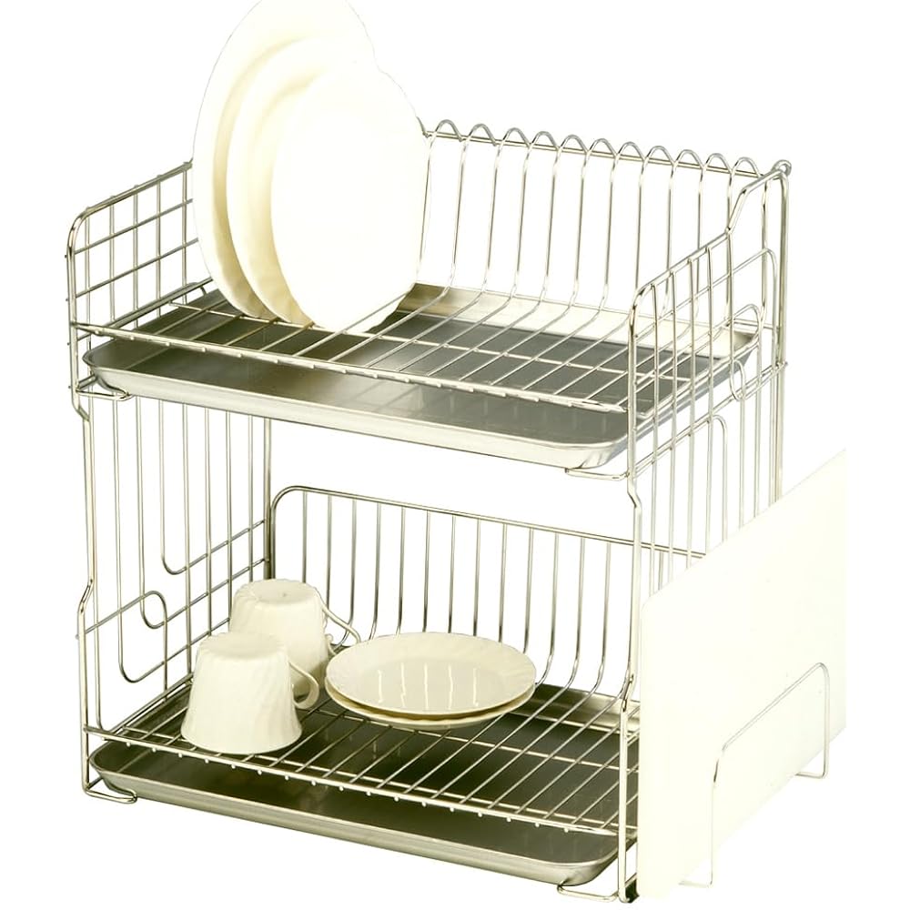 Oki Seisakusho 2-tier drainer basket silver