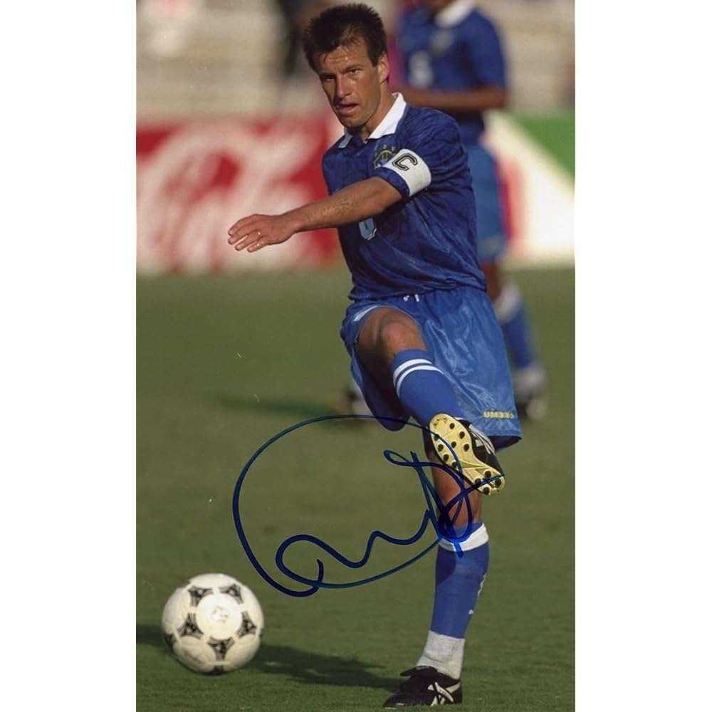 Dunga autographed poster PSADNA handwriting identification certificate included 1994 World Cup Champion Brazil Captain Jubilo Iwata Pele Zico Tomoyoshi Miura Maradona