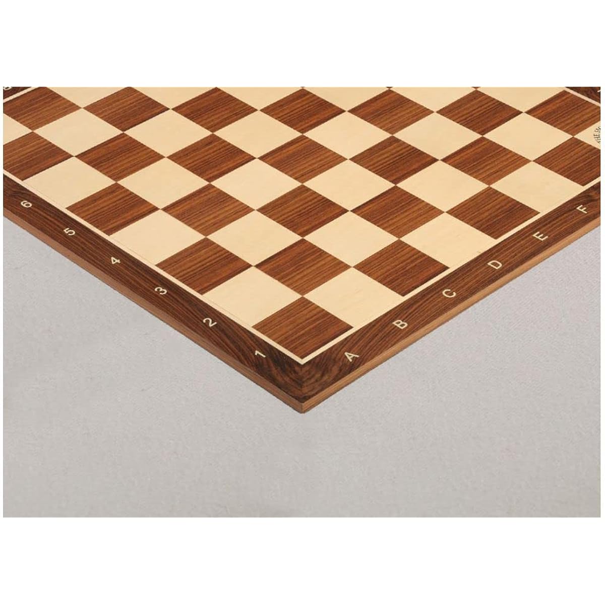Indian Rosewood & Maple Wooden Chess Board - 2.25" With Notation by The House of Staunton