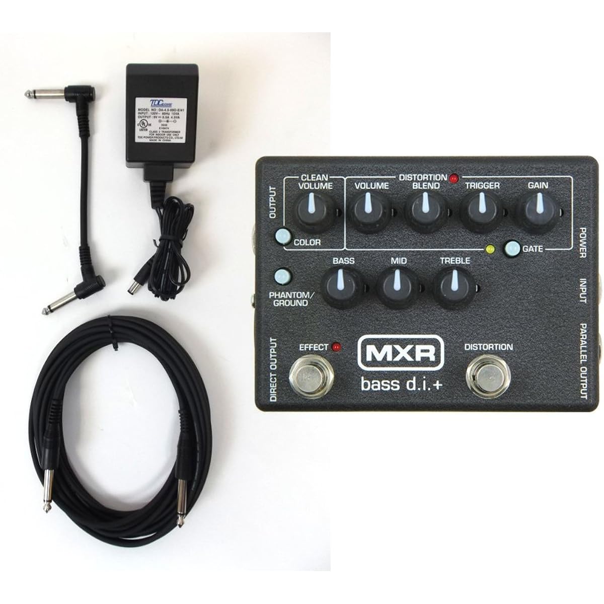 MXR M80 Bass D.I. Pedal + Power Adapter and Cable!