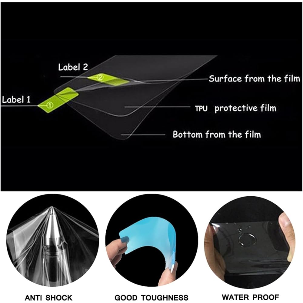 Fits for Honda CB1100 CB 1100 Motorcycle Scratch Cluster Screen Dashboard Protection TPU Instrument Film Protector Instrument (Color : 2 set)
