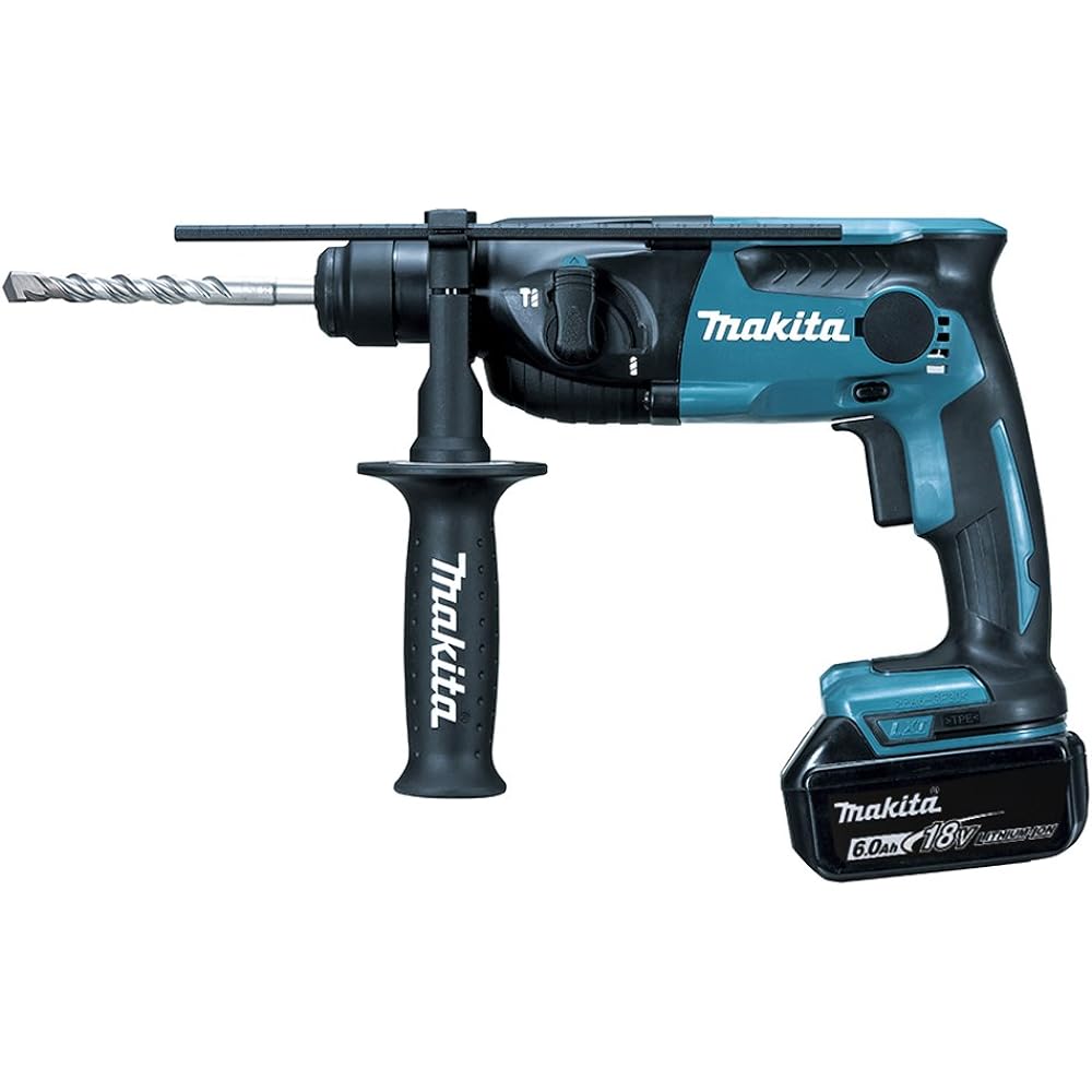 Makita Rechargeable Hammer Drill 18V 16mm SDS+ 6Ah Battery and Charger Included HR165DRGX