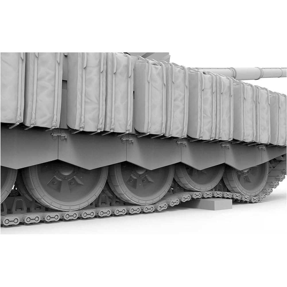 GSI Creos Mon Model 1/35 Russian Army T-72B3M Main Battle Tank KMT-8 Equipped with Mine Disposal Device Plastic Model MTS053 Molding Color