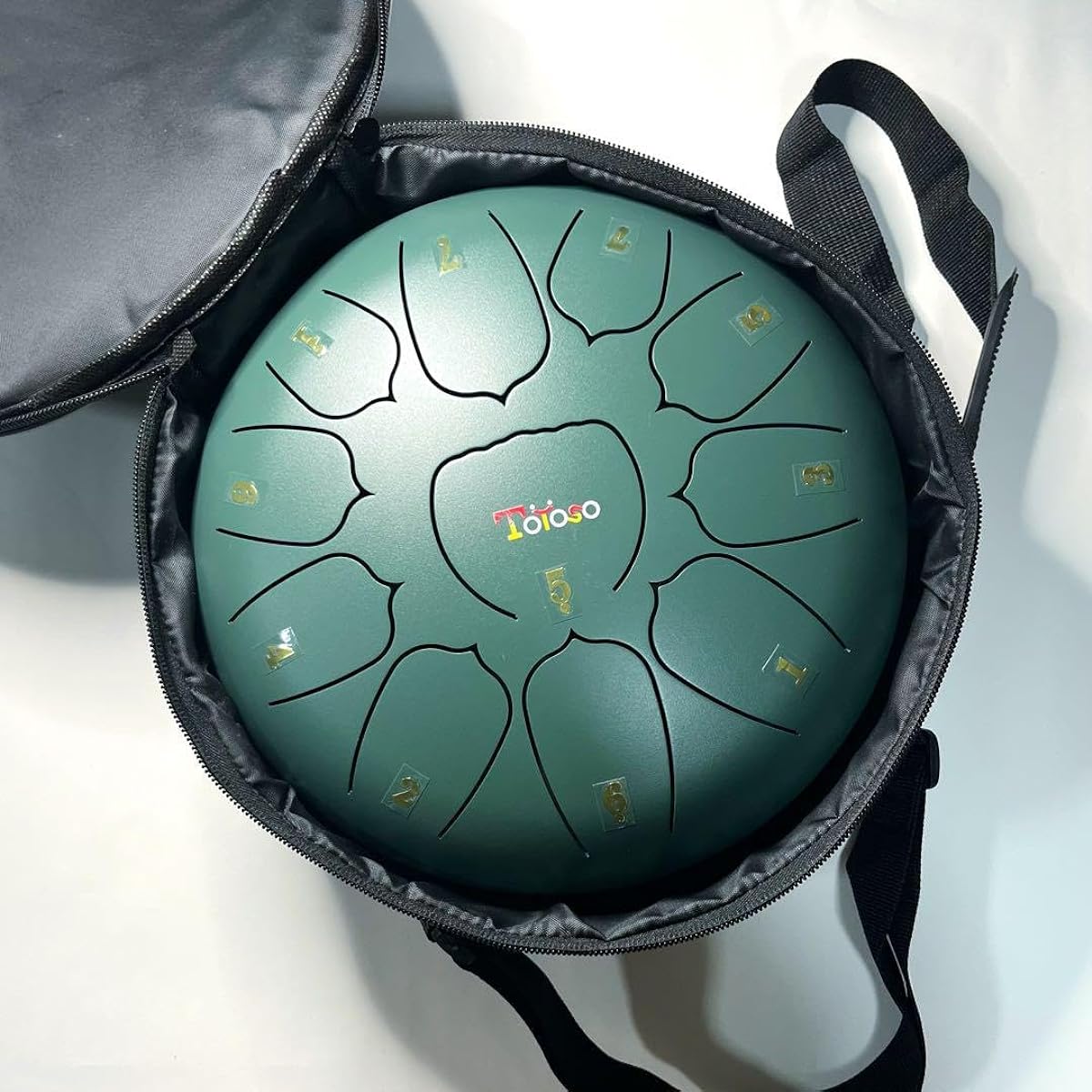 Toyoso 10 inch tongue drum, steel drum, slit drum