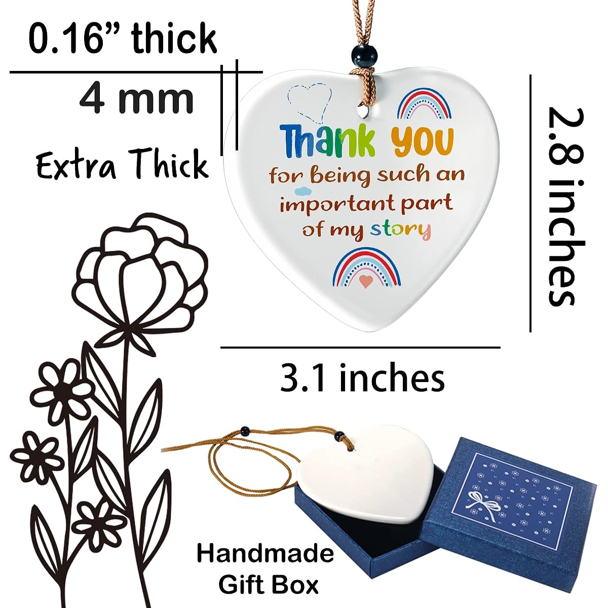 Teacher Gifts Teacher Appreciation Gifts Teacher Appreciation Gifts Teacher Appreciation Gifts Teacher Ornaments Ceramics Hanging Plaques Souvenirs C001