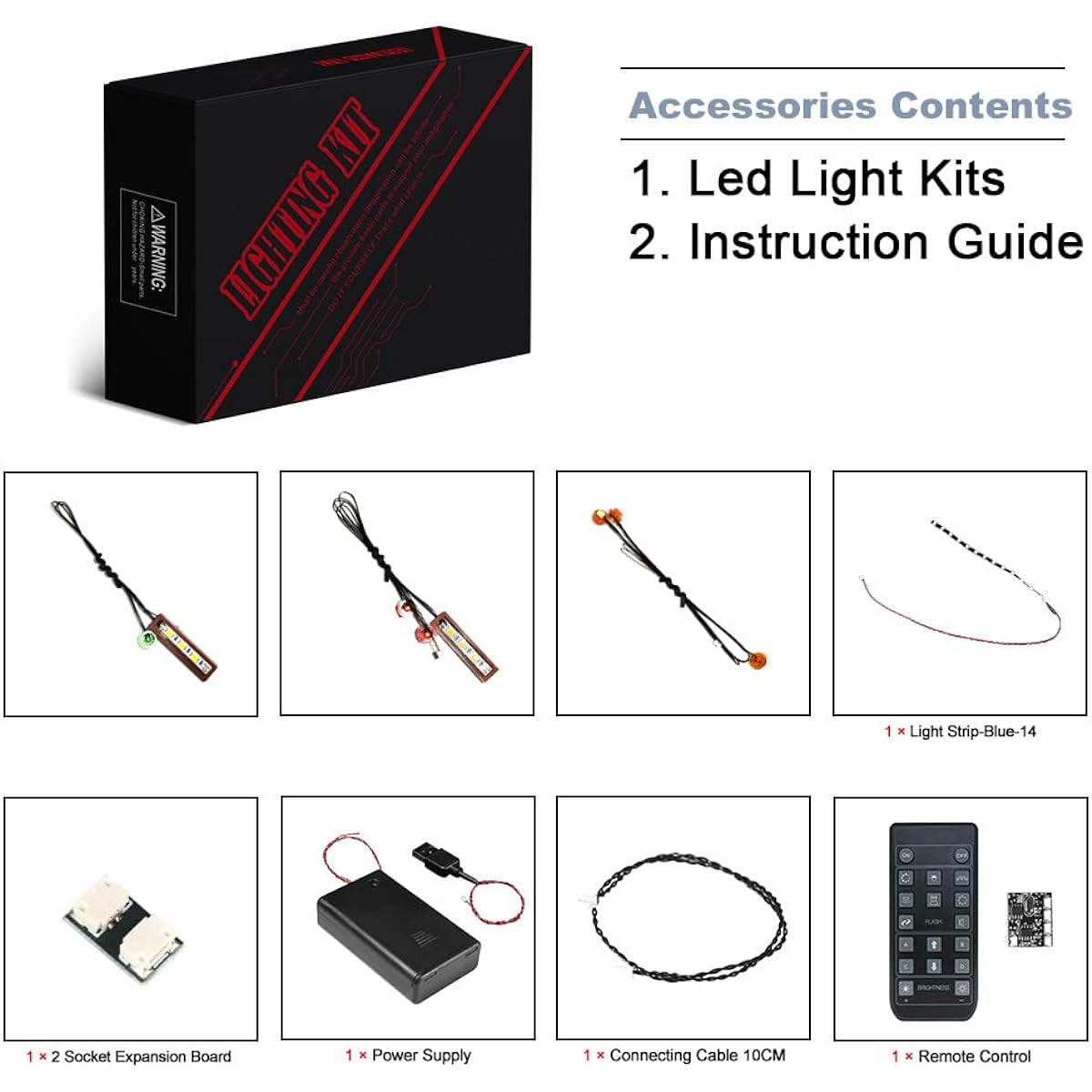 BrickBling LED Lighting Kit for Lego Viking Village Building Set Remote Control Light Compatible with Lego 21343 Light Only - No Model