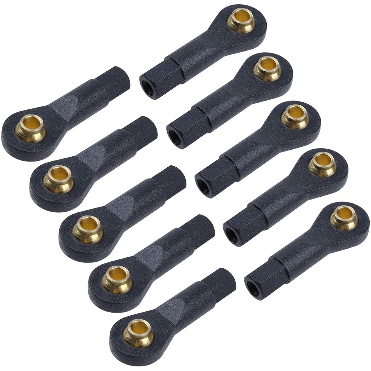 HobbyPark Universal Plastic M3 Turnbuckle Rod Ends with Hollow Ball Joints for RC Planes/Cars/Boats (Pack of 10)