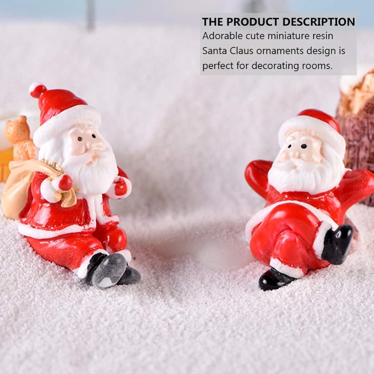 VALICLUD Mini Christmas Santa Claus Figures Miniature Christmas Figures Bulk Christmas Ornaments Christmas Mini Snowman Santa Claus Ornaments Garden 12pcs