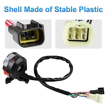 WATERWICH Handlebar Headlight Starter Switch for Yamaha Raptor 350/660 Grizzly 350/400/660 Kodiak 400/450 5LP-83973-01-00 Replacement