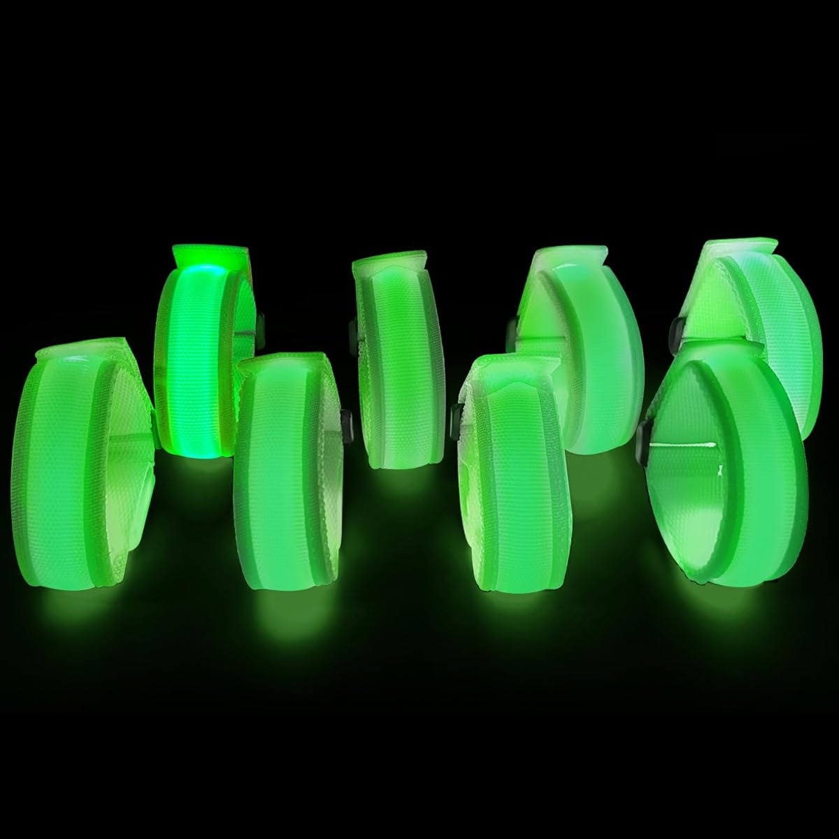SZJMAO 8 Pack LED Bracelet Light Up Wristband Luminous Wristband Glow in the Dark Party Supplies for Parties, Festivals, Sports, Camping, Night Events