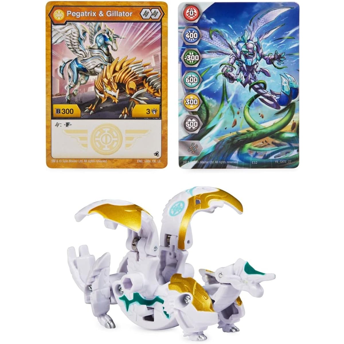 Bakugan Legends 2023 Pegatrix x Gillator 2-inch Core Collectible Figures and Trading Cards