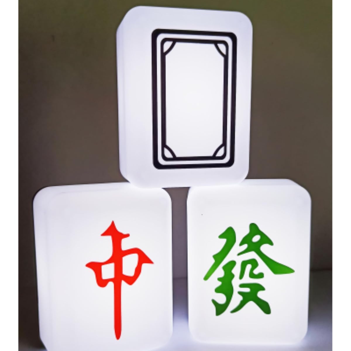 Mahjong Night Light,Mahjong Goods,USB Rechargeable Led Night Lamp Room Layout Tool Mahjong Modeling Small Light for Home Indoor Bedroom Decoration (Dai Sanyuan)