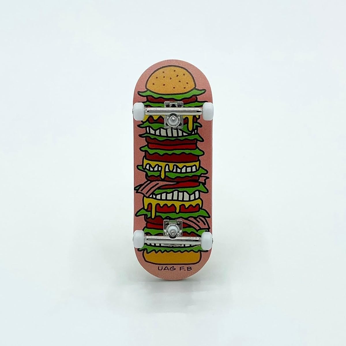 UAG F.B Pro Complete Hamburger/Y's GRAPHIC/finger skate board (Deck 33.5mm × 97mm / Track 32mm, Purple)