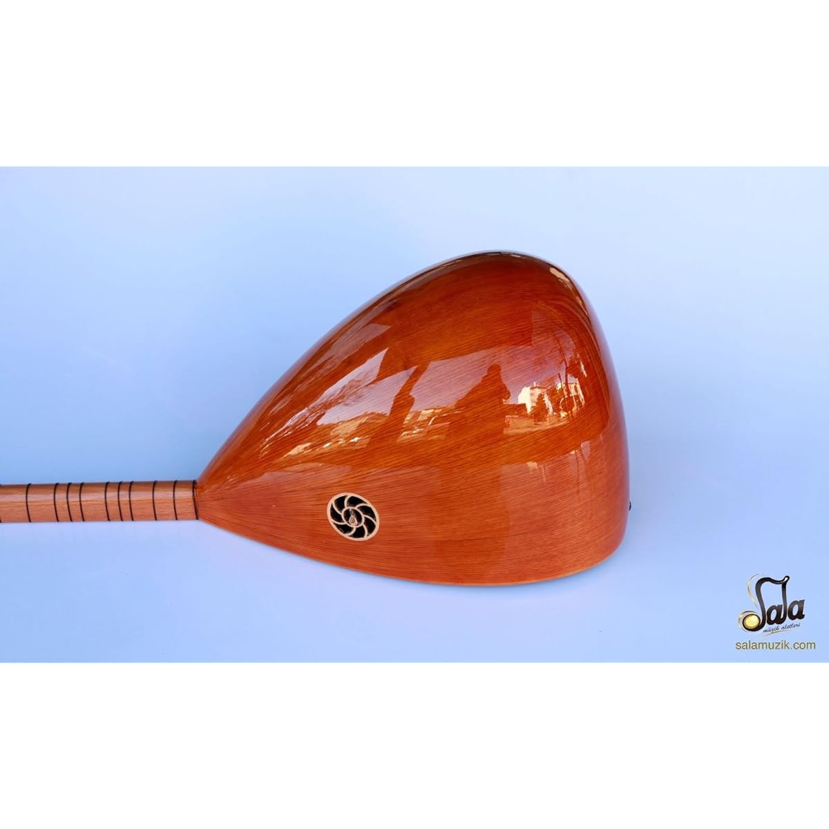 Turkish Quality Left Hand Long Neck Mulberry Baglama Saz For Sale ASL-113L