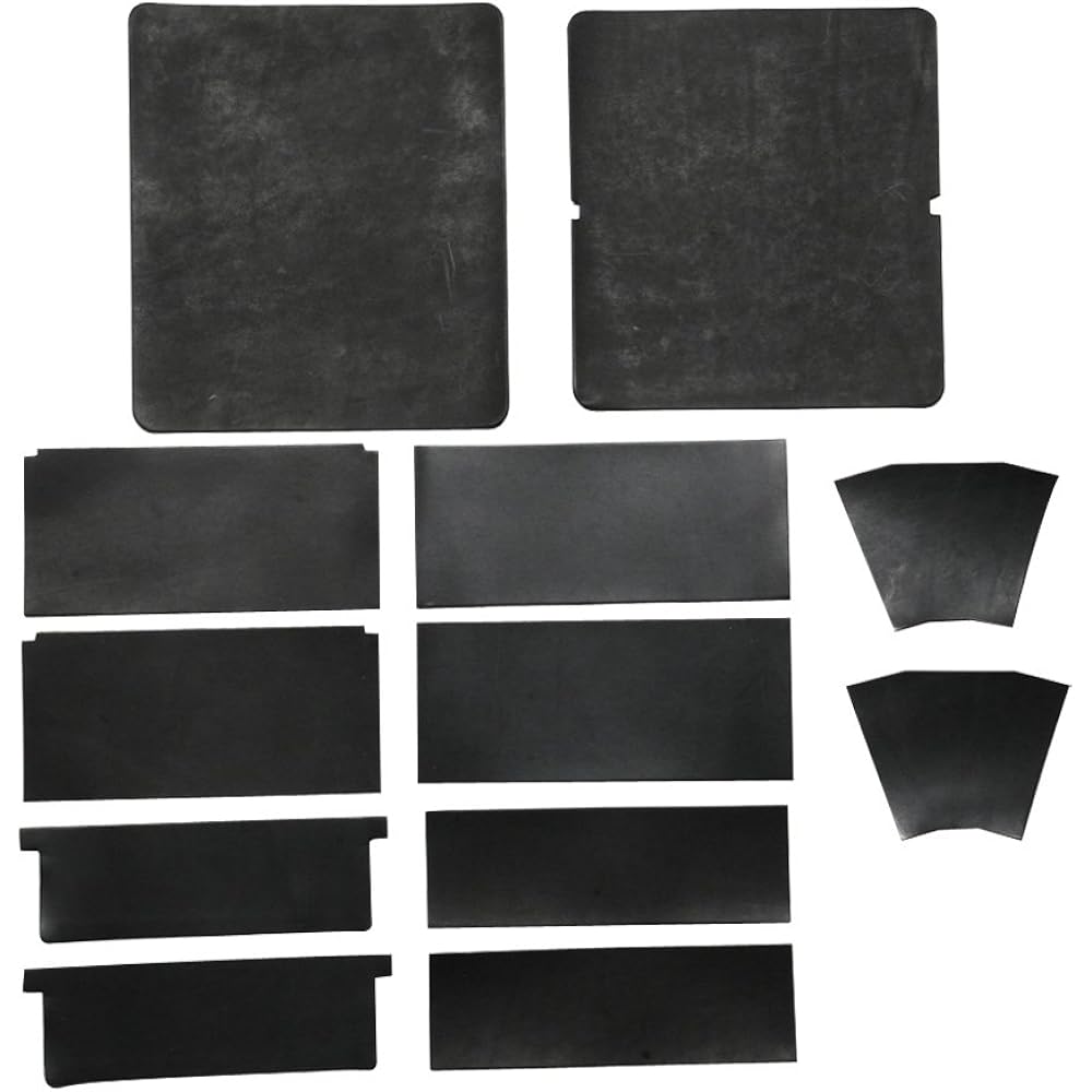 LeatherCraft.jp LC M Round Zipper Long Wallet Kit Saddle Leather Standard Black