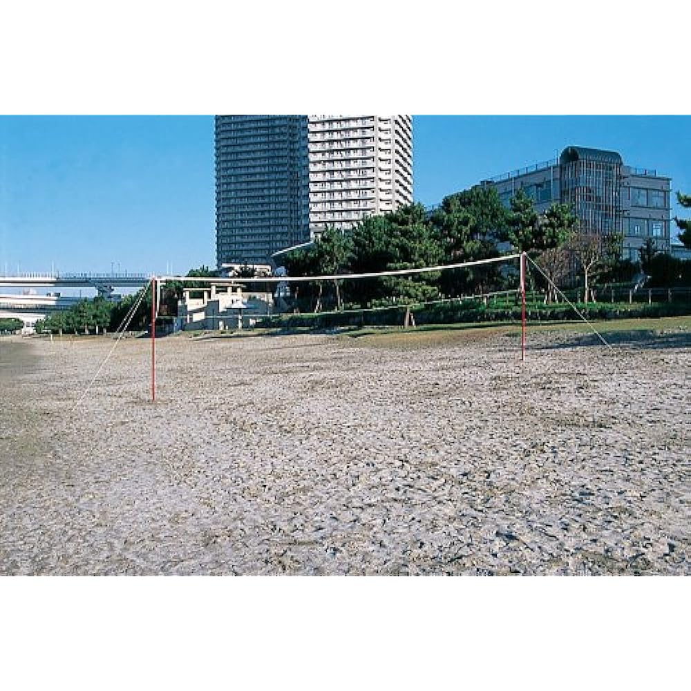 TOEI LIGHT Beach Volleyball Leisure Type B-3034 (Approx.) Total length 3m (embedded part 60cm), Net height 1.66/2.4m (2 level adjustment) x Width 9.1m, Net size 92cm x 9.2m