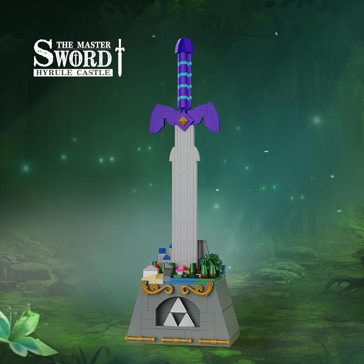 Master Sword Building Kit Hyrule BOTW Building Blocks Link Master Sword Building Toy Compatible with Lego Fan Gifts for Kids Adults Birthday Party Decoration Supplies (388 Pieces)