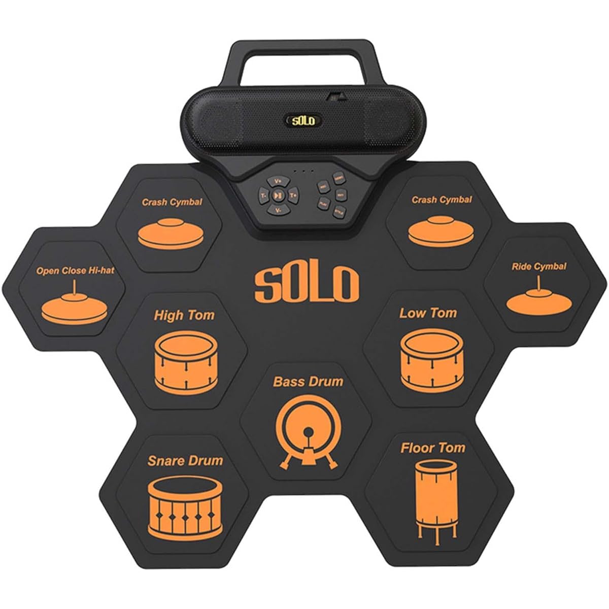 Tachiuwa Digital Electronic Drum Set Desktop Drum Kit for Adults Girls Boys Kids