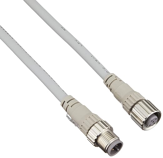 omron Double-sided connector with cable Socket (female) M12 / Plug (male) M12 (flame retardant/robot cable) Straight/Straight 15m (official product model number: XS2W-D421-K81-F)