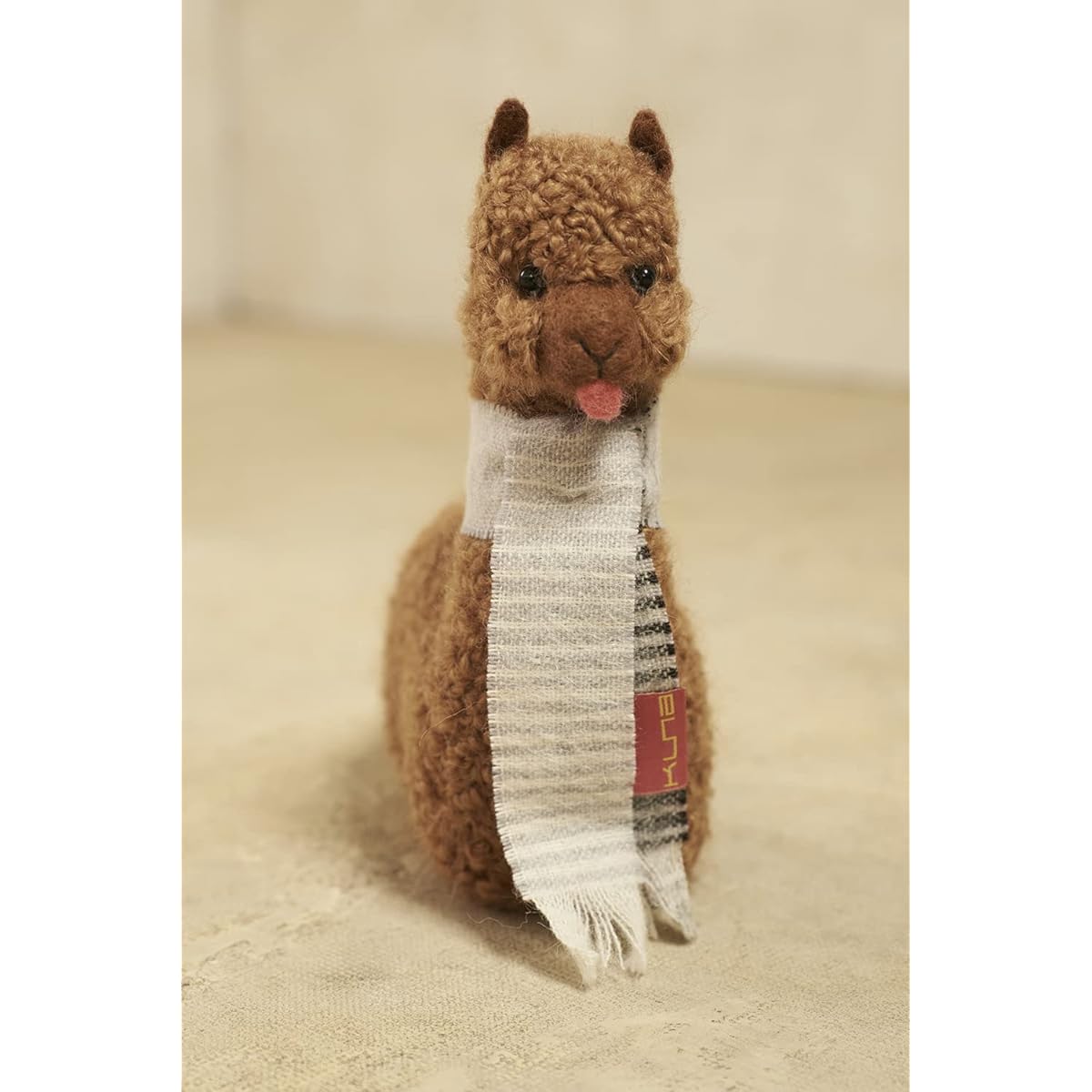 KUNA Baby Alpaca 100% Plush Toy QONI Camel Size L Made in Peru