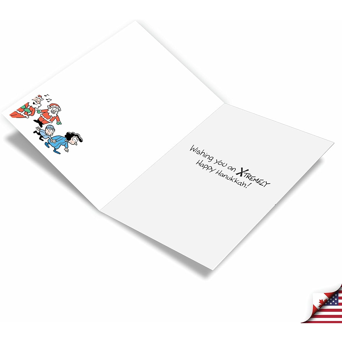 NobleWorks 12 Humorous Hanukkah Greeting Cards Box Set with 5" x 7" Envelopes (12 of Each Design) Holiday Xtreme Sports C7663HKG-B12x1