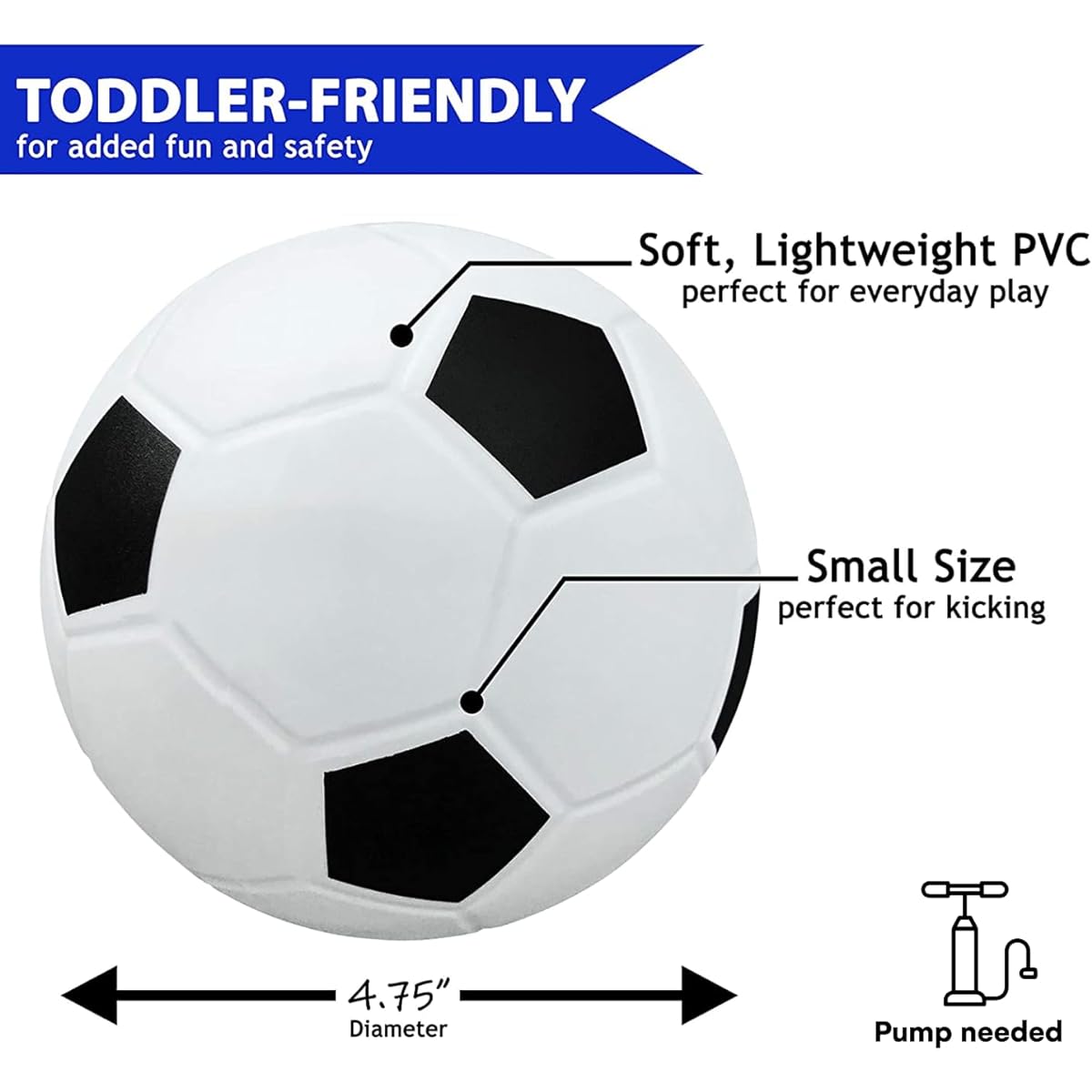 Botabee Toddler & Young Kids Mini Replacement Ball for VTech Smart Shots Sports Center