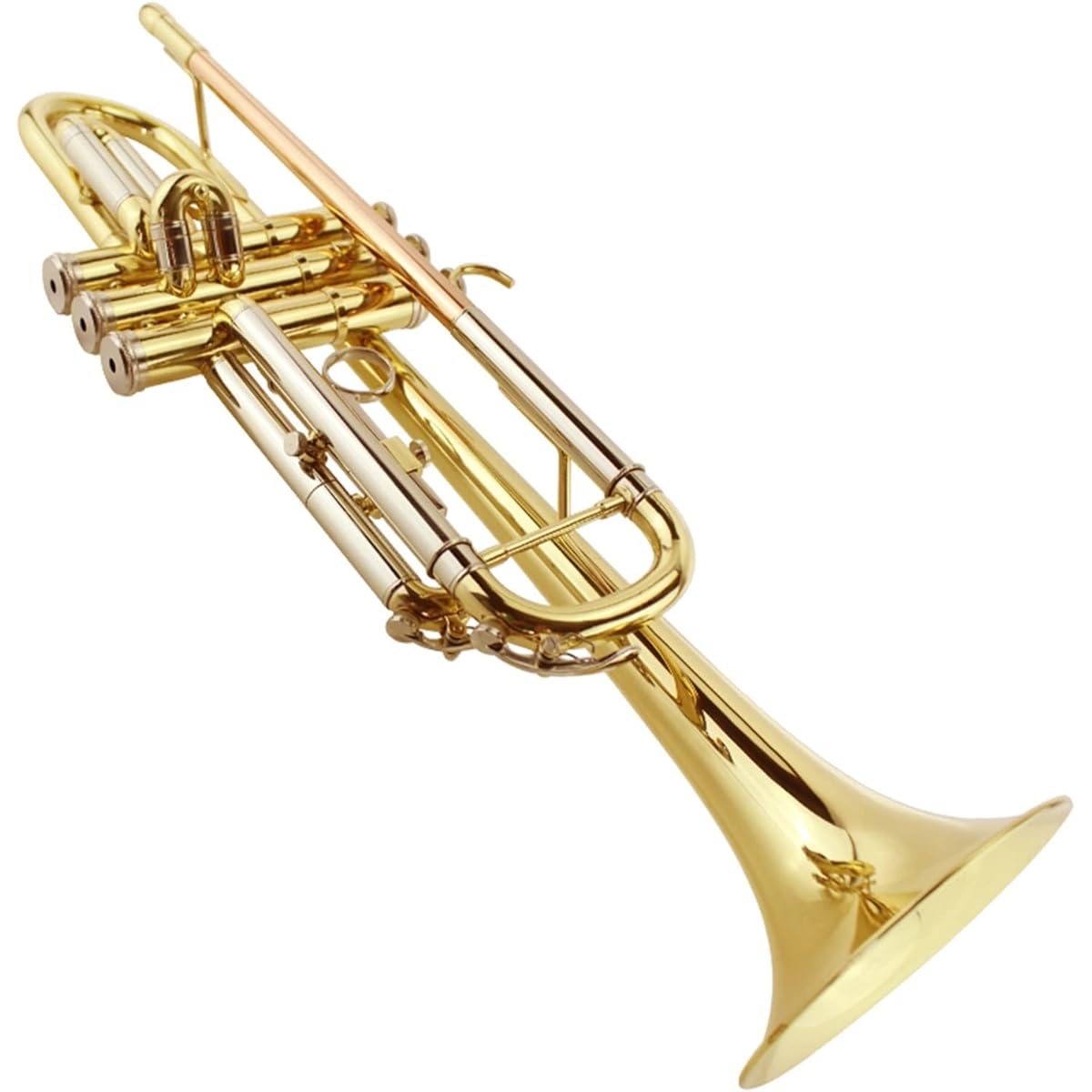 3 Color Trumpet Instrument in B Flat for Beginners