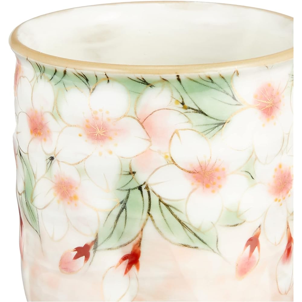 Kyoto ware, Kiyomizu ware, pottery kiln, teacup, flower collection, cherry blossoms ANU-02