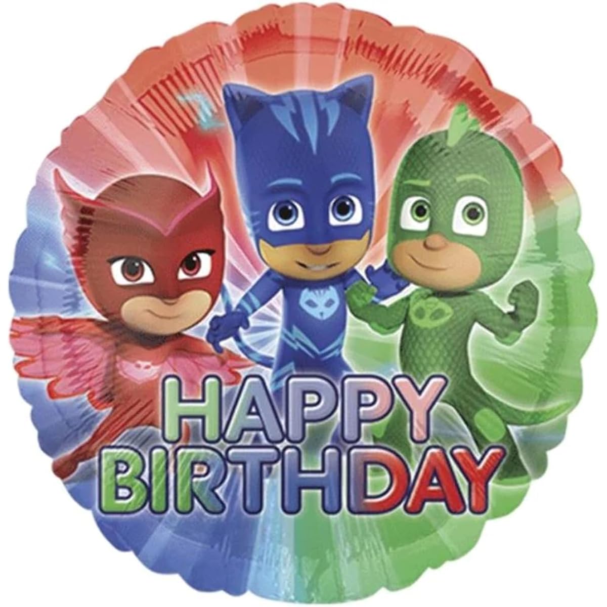 PJ masks18" Happy Birthday Foil Balloon Birthday Party Supplies