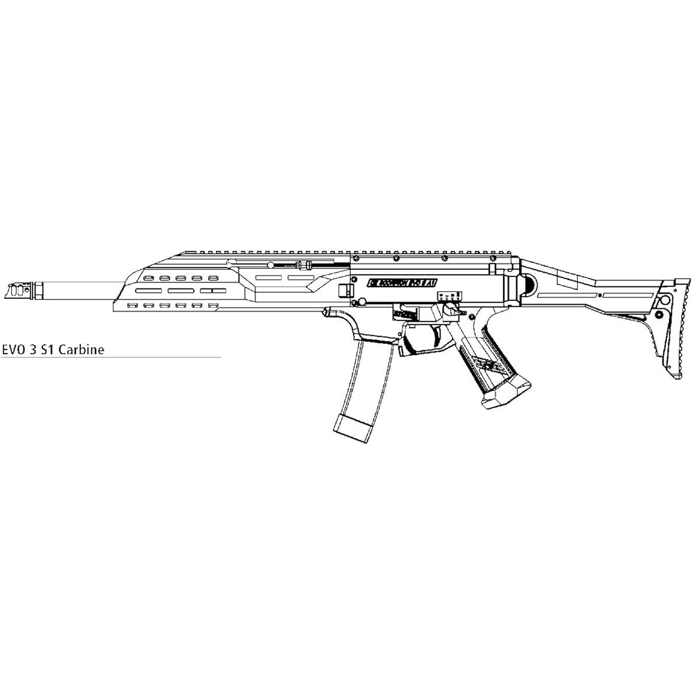 ASG Electric Gun CZ EVO3 SCORPION A1 Carbine BK New ECU Equipped Version Black 19475