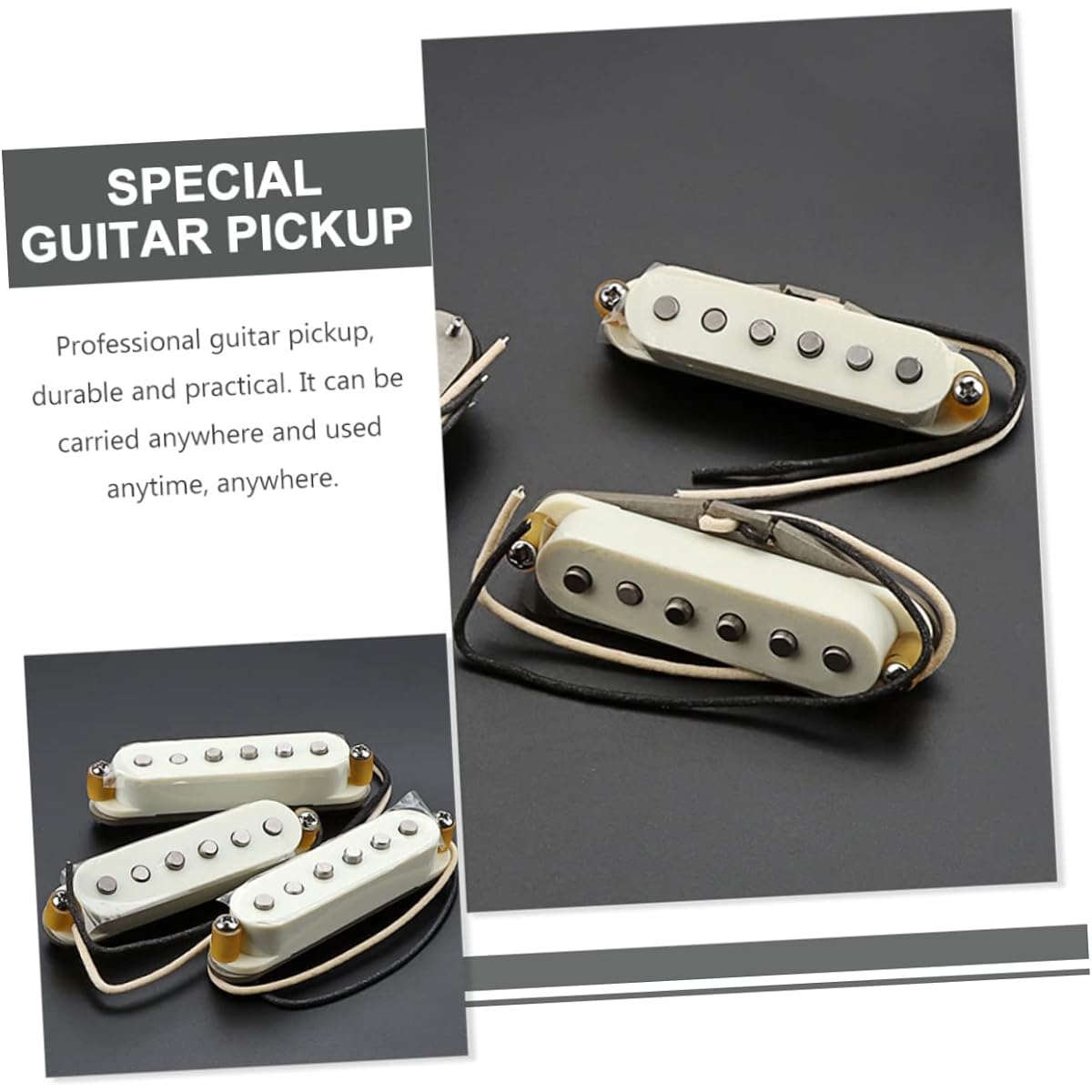 VINTORKY 5 Select Electric Guitar Part Guitar Sound Pickup Single Coil Pickup Acoustic Guitar Pickup Bass Pickup Acoustic Pickup Guitar Pickup