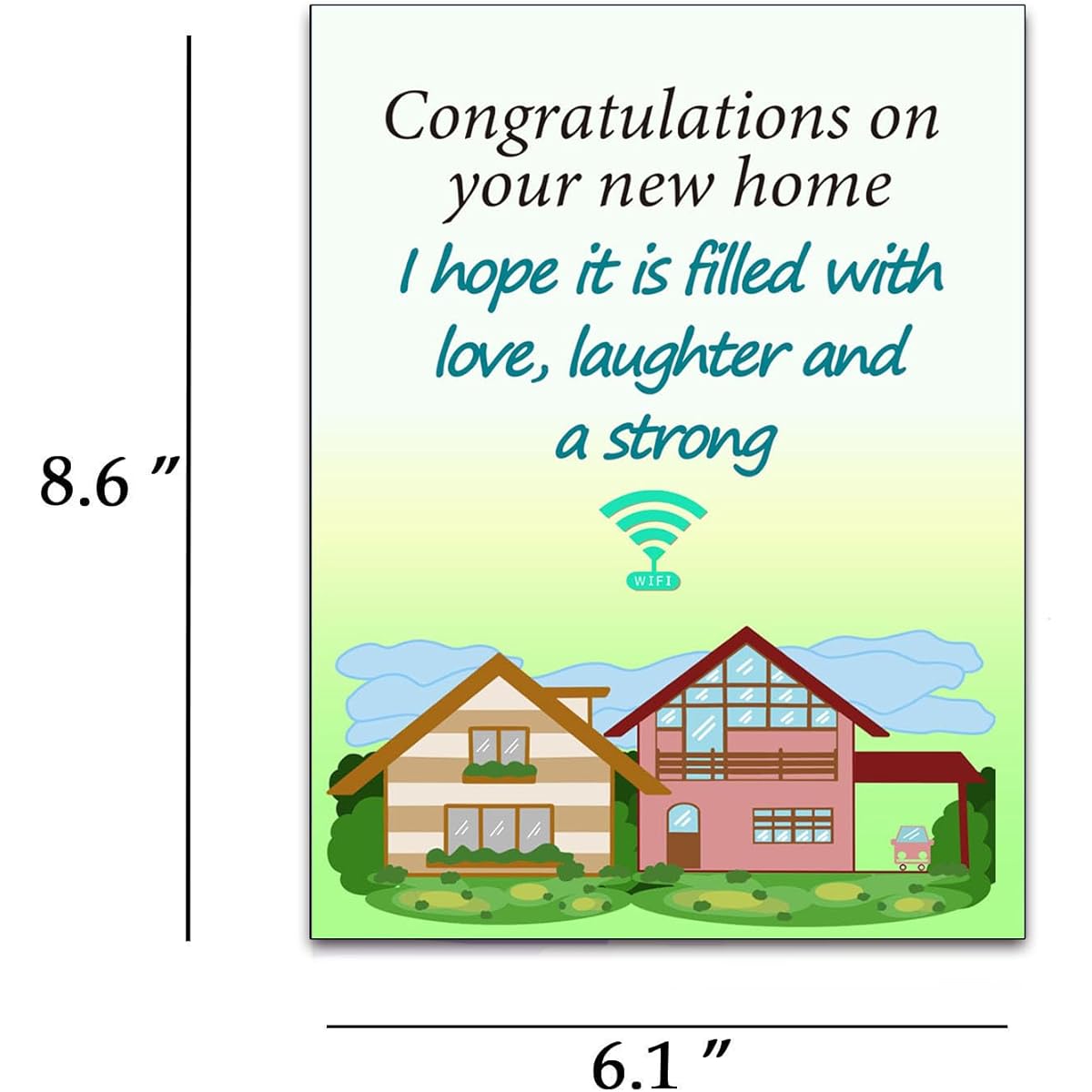 Dapofajo Housewarming Card Congratulations Card