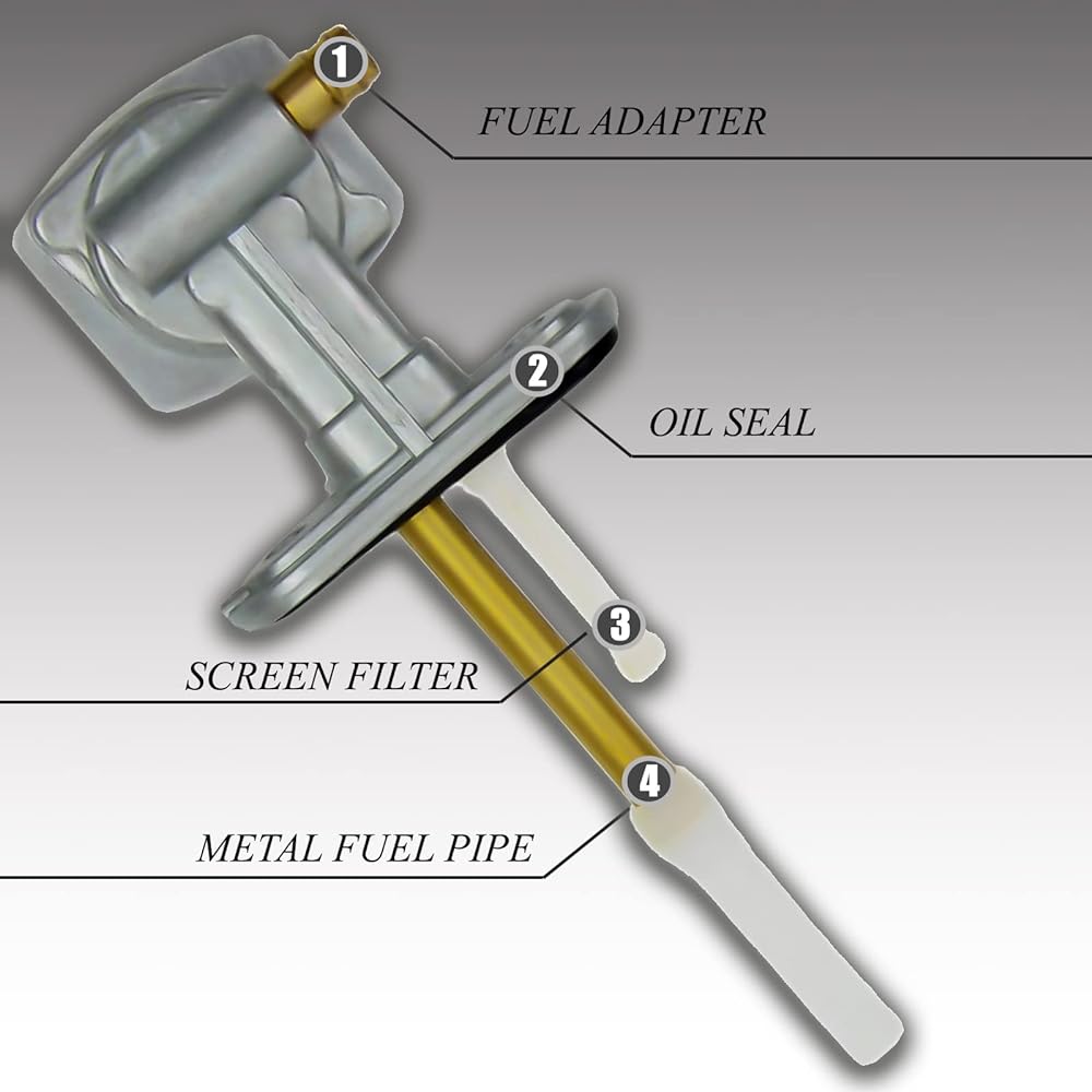 Kawasaki KLF 300 KLF300 Bayou Fuel Gas Petcock Valve Switch Pump 1988 1989 1990 1991 1992 1993 1994 1995 1996 1997 1998 1999 2000 2001 2 2 2 2 2 2 02 2002 003 200 4 2005