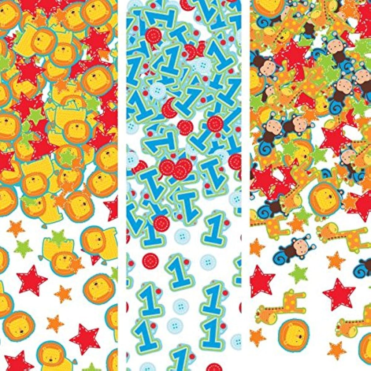 amscan One Wild Boy Confetti Value 3 Pack