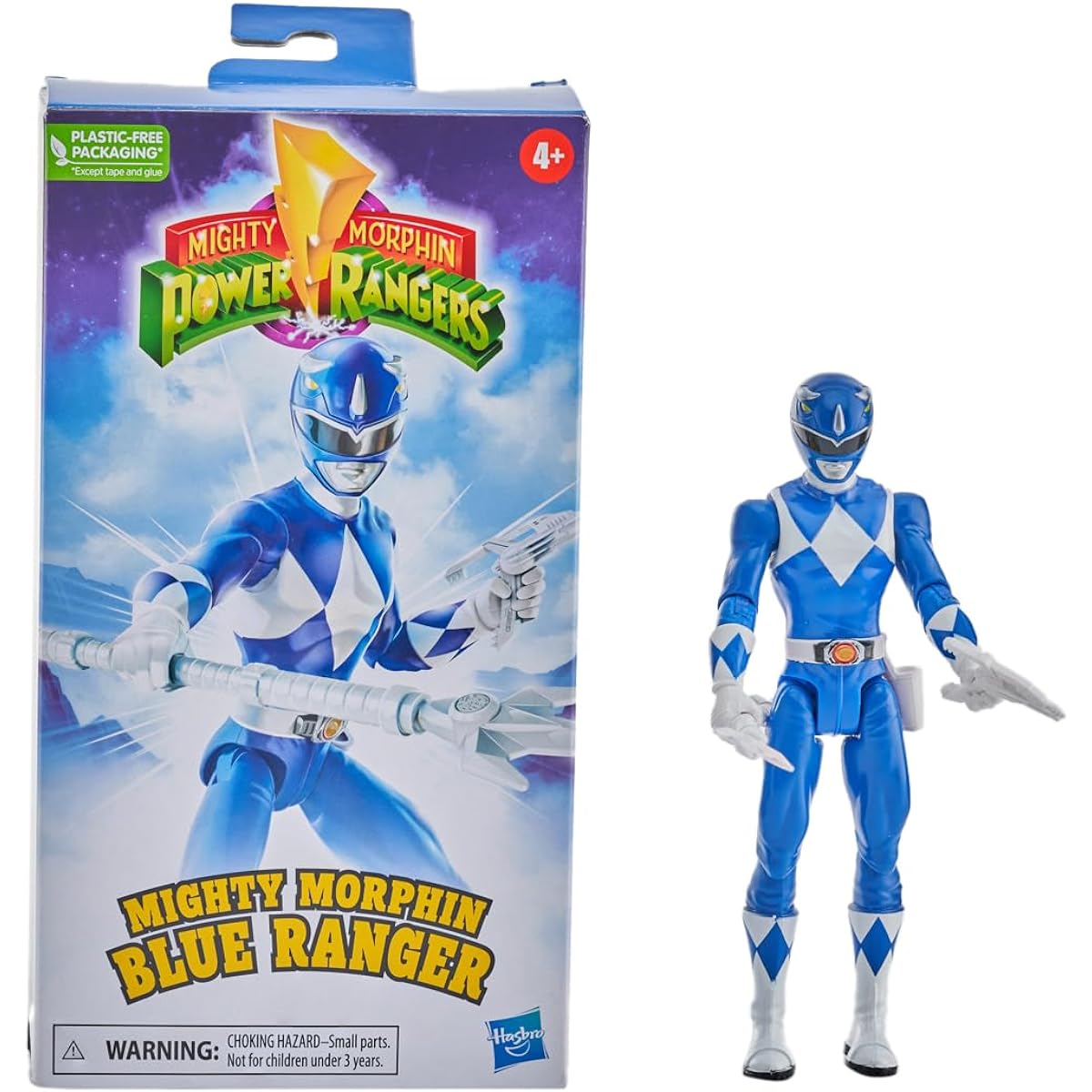 Power Rangers Mighty Morphin 6-inch Action Figure VHS Exclusive Blue Ranger